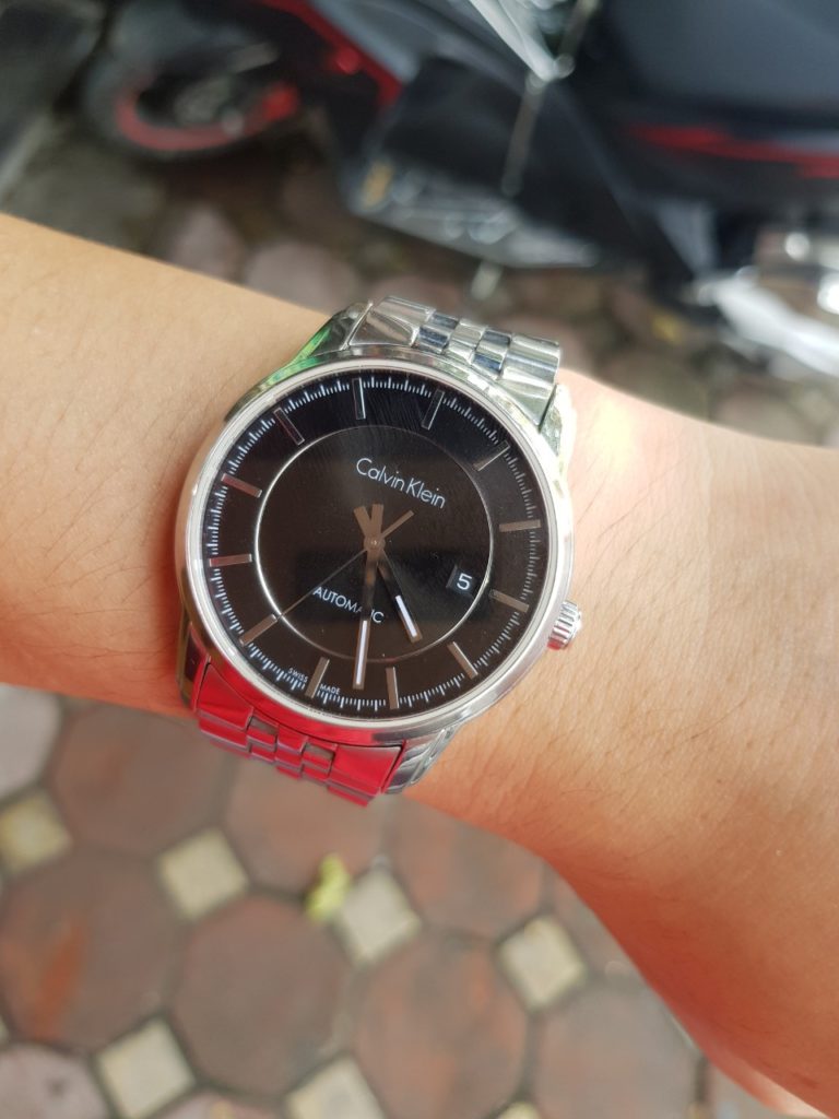 Calvin Klein Infinity Black Dial Silver Steel Strap Watch for Men - K5S34141 Buy Now By Calvin Klein