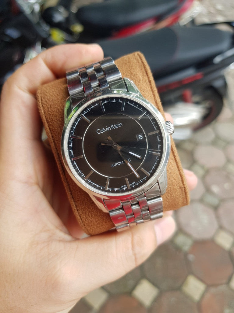 Calvin Klein Infinity Black Dial Silver Steel Strap Watch for Men - K5S34141 Buy Now By Calvin Klein