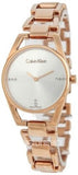 Calvin Klein Dainty Diamonds Silver Dial Rose Gold Steel Strap Watch for Women - K7L2364T Buy Now By Calvin Klein