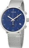 Calvin Klein High Noon Chronograph Blue Dial Silver Mesh Bracelet Watch for Men - K8M2712N Buy Now By Calvin Klein