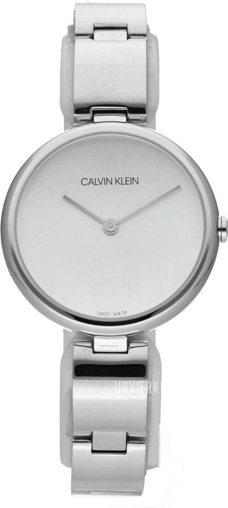 Calvin Klein Wavy Silver Dial Silver Steel Strap Watch for Women - K9U23146 Buy Now By Calvin Klein