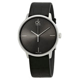 Calvin Klein Accent Black Dial Black Leather Strap Watch for Men - K2Y2X1C3 Buy Now By Calvin Klein