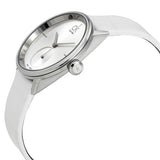 Calvin Klein Accent Silver Dial White Leather Strap Watch for Women - K2Y231K6 Buy Now By Calvin Klein
