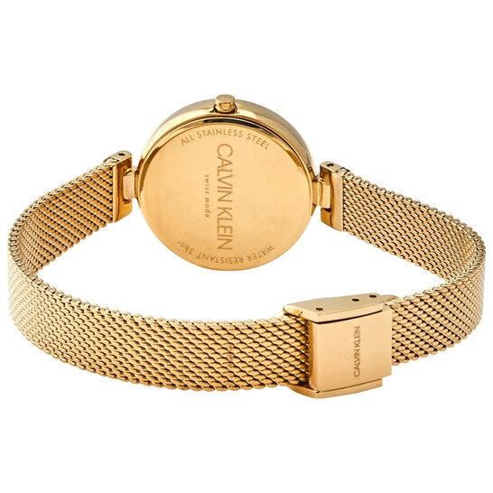 Calvin Klein Authentic White Dial Rose Gold Mesh Bracelet Watch for Women - K8G23526 Buy Now By Calvin Klein
