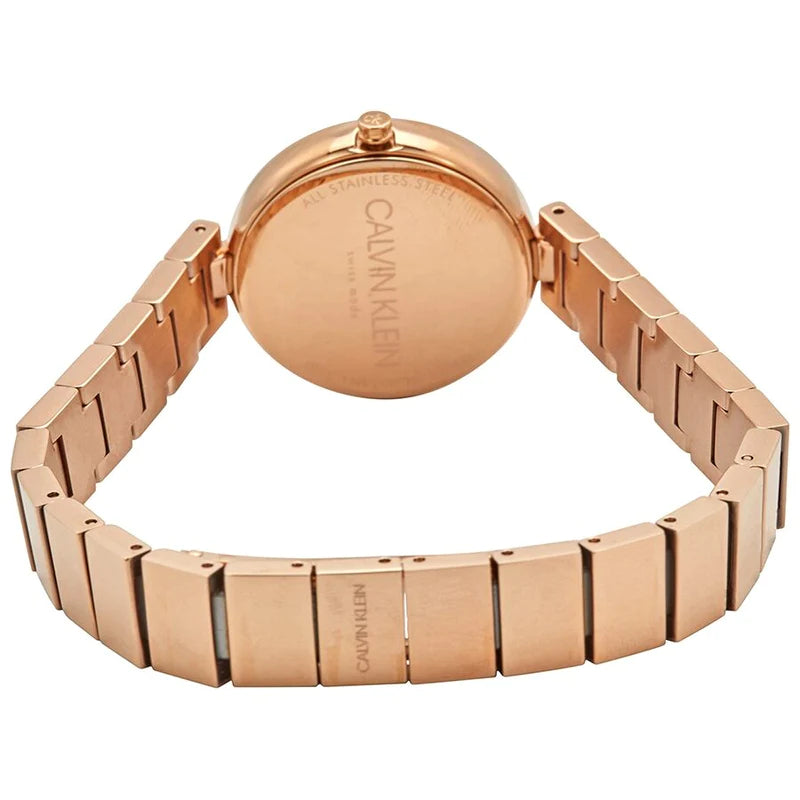 Calvin Klein Authentic White Dial Rose Gold Steel Strap Watch for Women - K8G23646 Buy Now By Calvin Klein