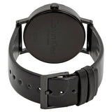 Calvin Klein Boost Black Dial Black Leather Strap Watch for Men - K7Y214CZ Buy Now By Calvin Klein