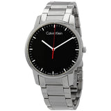 Calvin Klein City Black Dial Silver Steel Strap Watch for Men - K2G2G141 Buy Now By Calvin Klein