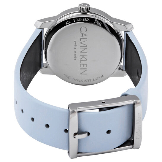 Calvin Klein City Blue Dial Blue Leather Strap Watch for Women - K2G231VN Buy Now By Calvin Klein