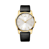 Calvin Klein City Silver Dial Black Leather Strap Watch for Men - K2G21520 Buy Now By Calvin Klein