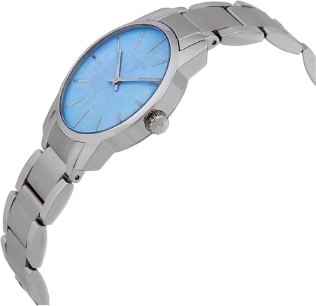 Calvin Klein City Mother of Pearl Blue Dial Silver Steel Strap Watch for Women - K2G2314X Buy Now By Calvin Klein