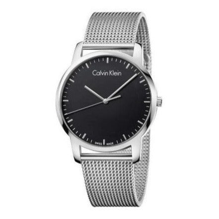 Calvin Klein City Chronograph Black Dial Silver Mesh Bracelet Watch for Men - K2G2G121 Buy Now By Calvin Klein