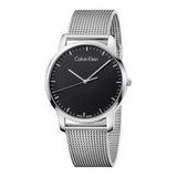 Calvin Klein City Chronograph Black Dial Silver Mesh Bracelet Watch for Men - K2G2G121 Buy Now By Calvin Klein