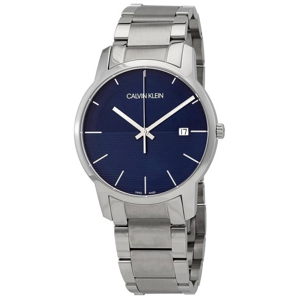 Calvin Klein City Blue Dial Silver Steel Strap Watch for Men - K2G2G14Q Buy Now By Calvin Klein