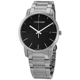 Calvin Klein City Black Dial Silver Steel Strap Watch for Men - K2G2G14C Buy Now By Calvin Klein