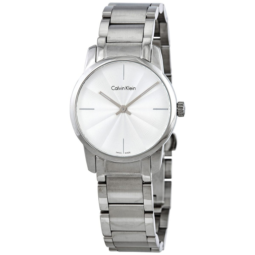 Calvin Klein City White Dial Silver Steel Strap Watch for Women - K2G23146 Buy Now By Calvin Klein
