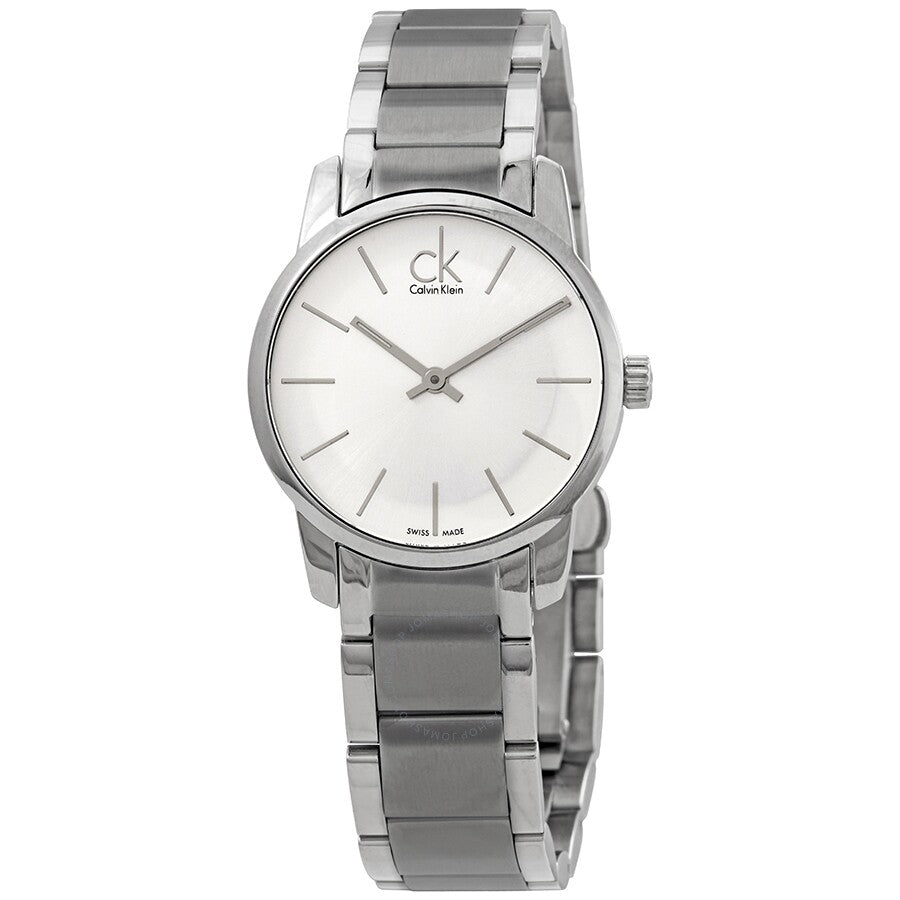 Calvin Klein City Silver Dial Silver Steel Strap Watch for Women - K2G23126 Buy Now By Calvin Klein