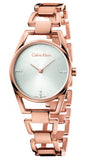 Calvin Klein Dainty Diamonds Silver Dial Rose Gold Steel Strap Watch for Women - K7L2364T Buy Now By Calvin Klein