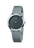 Calvin Klein Minimal Grey Dial Silver Mesh Bracelet Watch for Women - K3M2312X Buy Now By Calvin Klein