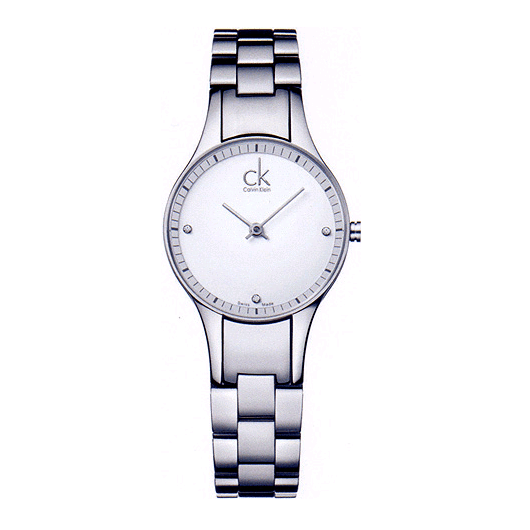 Calvin Klein Simplicity White Dial Silver Steel Strap Watch for Women - K4323101 Buy Now By Calvin Klein