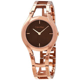 Calvin Klein Class Brown Dial Rose Gold Steel Strap Watch for Women - K6R2362K Buy Now By Calvin Klein