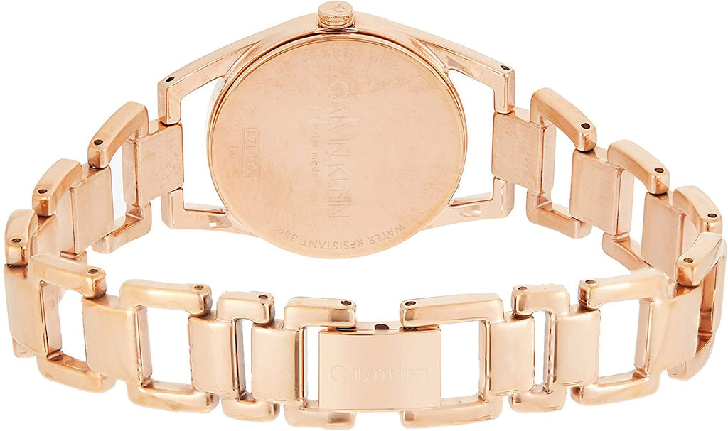 Calvin Klein Dainty White Dial Rose Gold Steel Strap Watch for Women - K7L23646 Buy Now By Calvin Klein