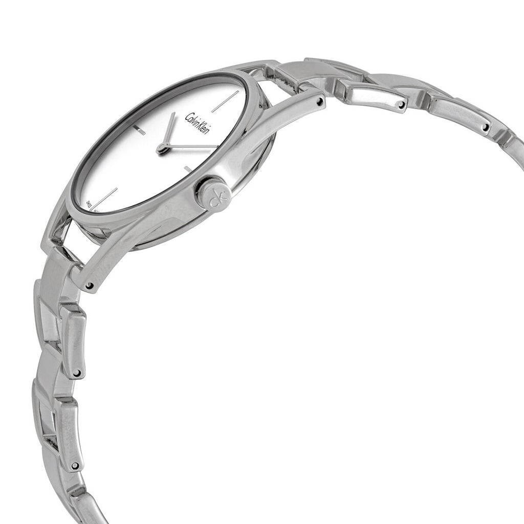 Calvin Klein Dainty Silver Dial Silver Steel Strap Watch for Women - K7L23146 Buy Now By Calvin Klein