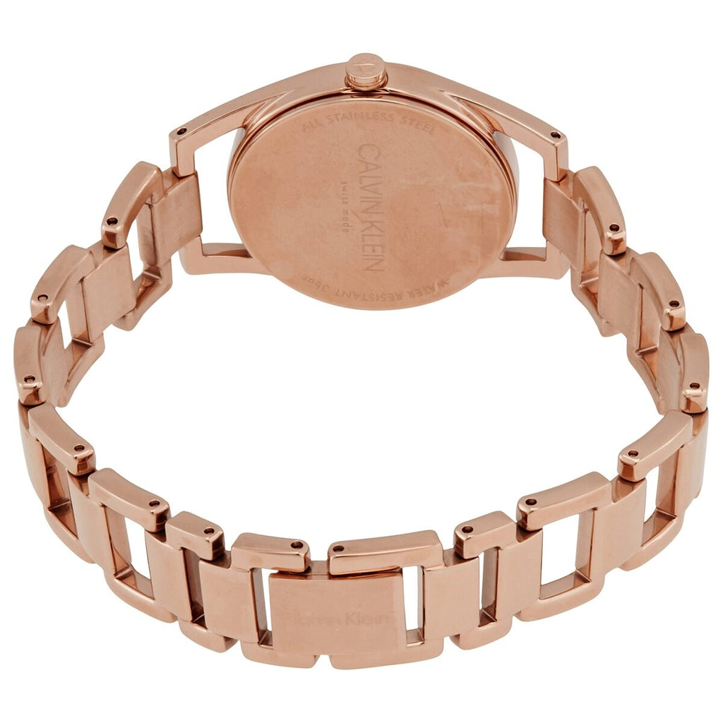 Calvin Klein Dainty Diamonds Silver Dial Rose Gold Steel Strap Watch for Women - K7L2364T Buy Now By Calvin Klein