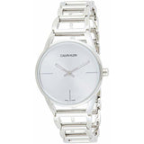 Calvin Klein Stately White Dial Silver Steel Strap Watch for Women - K3G23126 Buy Now By Calvin Klein