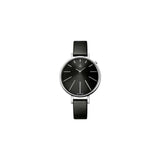 Calvin Klein Equal Black Dial Black Leather Strap Watch for Women - K3E231C1 Buy Now By Calvin Klein