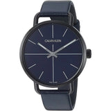 Calvin Klein Even Blue Dial Blue Leather Strap Watch for Men - K7B214VN Buy Now By Calvin Klein