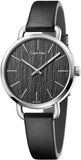 Calvin Klein Even Black Dial Black Leather Strap Watch for Women - K7B231C1 Buy Now By Calvin Klein