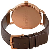 Calvin Klein Even Grey Dial Brown Leather Strap Watch for Women - K7B216G3 Buy Now By Calvin Klein