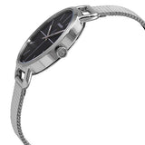 Calvin Klein Even Black Dial Silver Mesh Bracelet Watch for Women - K7B23121 Buy Now By Calvin Klein