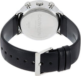 Calvin Klein High Noon Chronograph Blue Dial Black Leather Strap Watch for Men - K8M271CN Buy Now By Calvin Klein