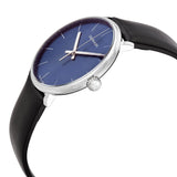 Calvin Klein High Noon Quartz Blue Dial Black Leather Strap Watch for Men - K8M211CN Buy Now By Calvin Klein