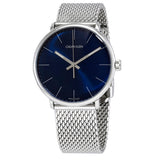 Calvin Klein High Noon Quartz Blue Dial Silver Mesh Bracelet Watch for Men - K8M2112N Buy Now By Calvin Klein