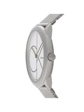 Calvin Klein Minimal White Dial Silver Mesh Bracelet Watch for Women - K3M5215X Buy Now By Calvin Klein