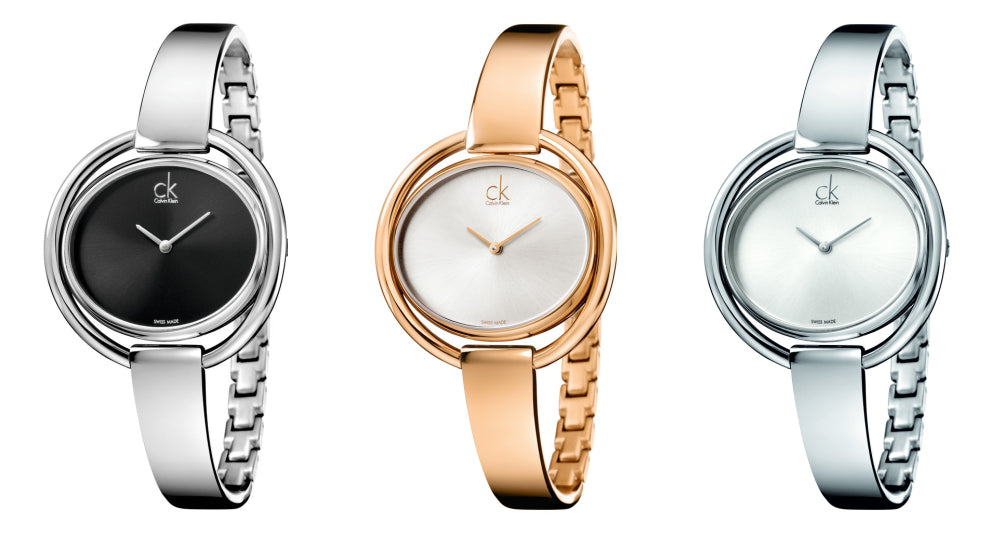 Calvin Klein Impetuous Black Dial Silver Steel Strap Watch for Women - K4F2N111 Buy Now By Calvin Klein