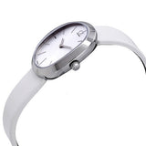 Calvin Klein Incentive White Dial White Leather Strap Watch for Women - K3P231L6 Buy Now By Calvin Klein