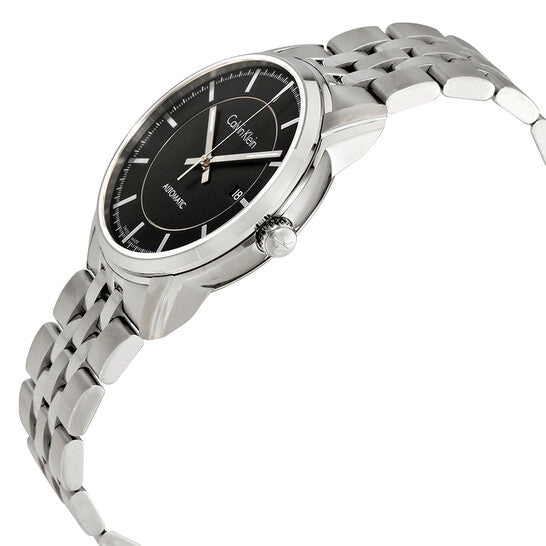 Calvin Klein Infinity Black Dial Silver Steel Strap Watch for Men - K5S34141 Buy Now By Calvin Klein