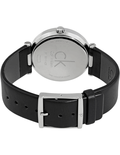 Calvin Klein Sight Silver Dial Black Leather Strap Watch for Men - K1S21120 Buy Now By Calvin Klein