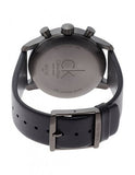 Calvin Klein City Chronograph Grey Dial Black Leather Strap Watch for Men - K2G177C3 Buy Now By Calvin Klein