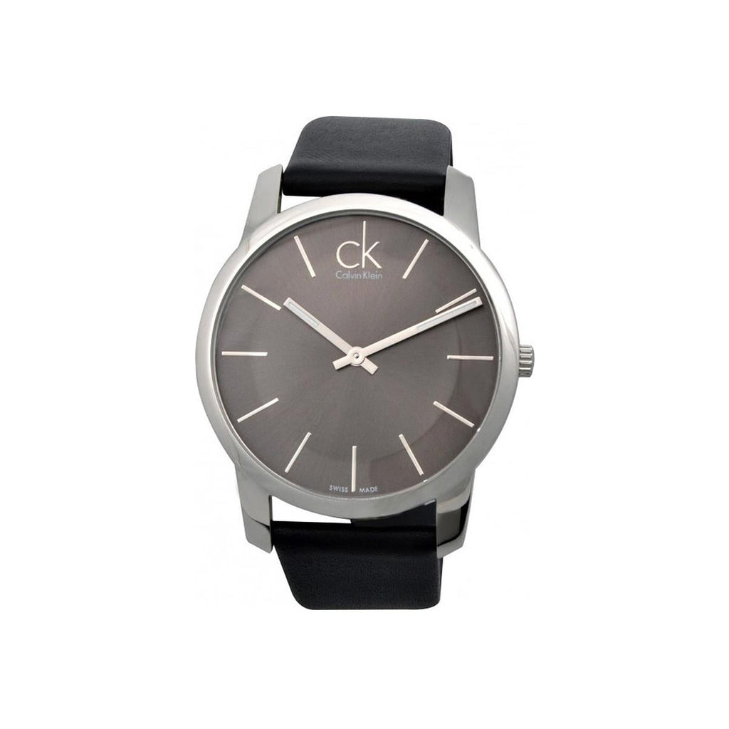 Calvin Klein City Black Dial Black Leather Strap Watch for Men - K2G21107 Buy Now By Calvin Klein