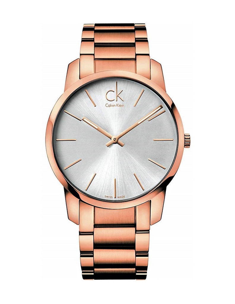 Calvin Klein City White Dial Rose Gold Steel Strap Watch for Men - K2G21646 Buy Now By Calvin Klein