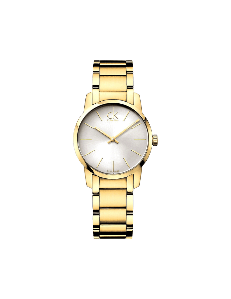 Calvin Klein City White Dial Gold Steel Strap Watch for Women - K2G23546 Buy Now By Calvin Klein