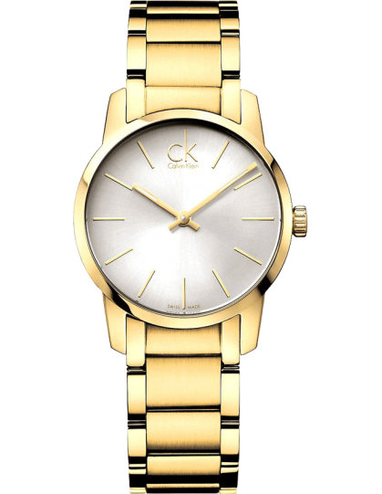 Calvin Klein City White Dial Gold Steel Strap Watch for Women - K2G23546 Buy Now By Calvin Klein