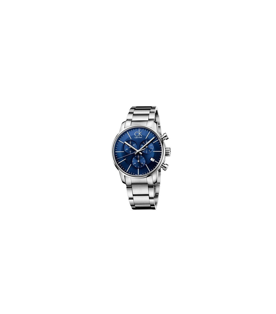 Calvin Klein City Chronograph Blue Dial Silver Steel Strap Watch for Men - K2G2714N Buy Now By Calvin Klein