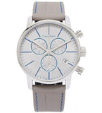 Calvin Klein City Chronograph White Dial White Leather Strap Watch for Men - K2G271Q4 Buy Now By Calvin Klein