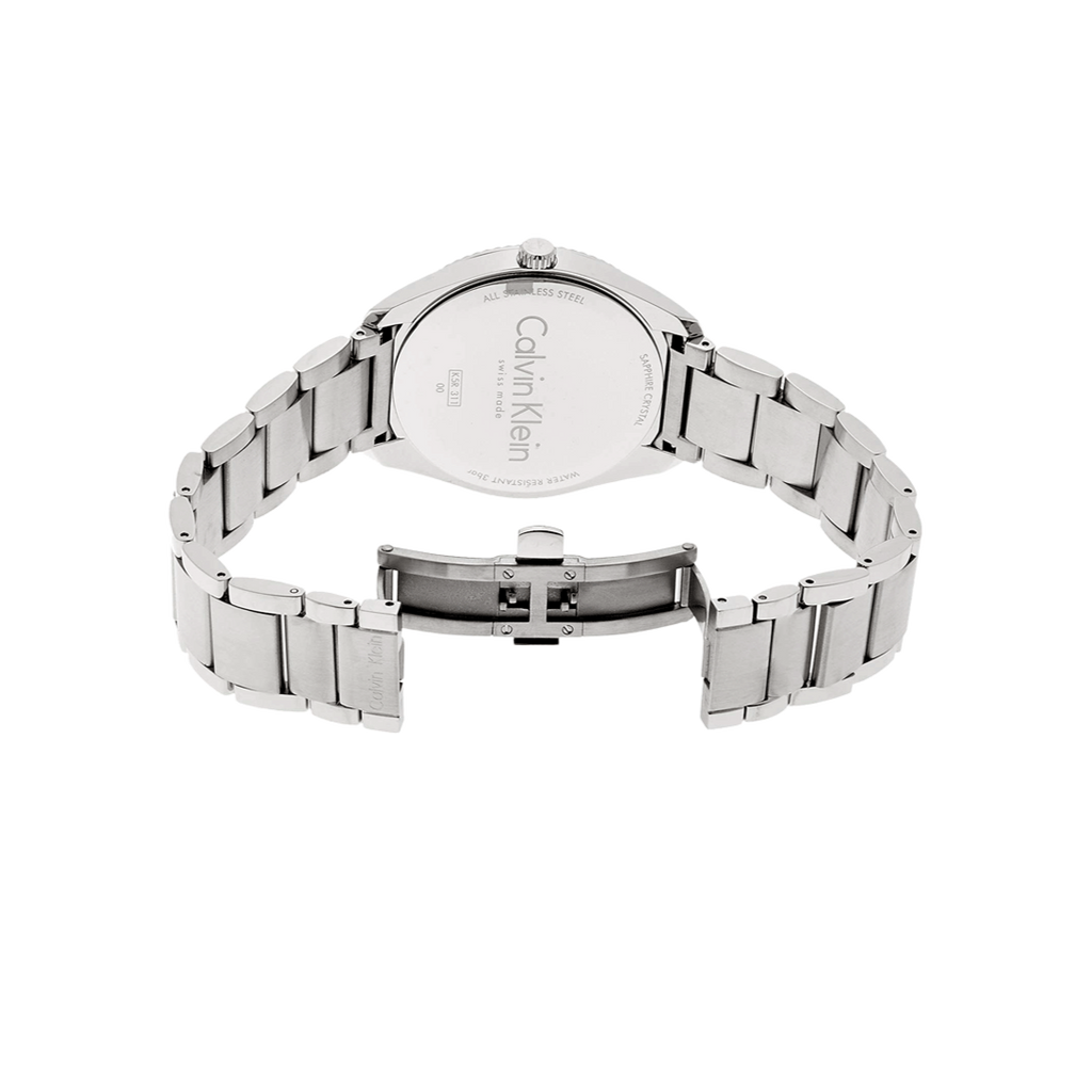 Calvin Klein City Chronograph White Dial Silver Steel Strap Watch for Men - K2G271Z6 Buy Now By Calvin Klein