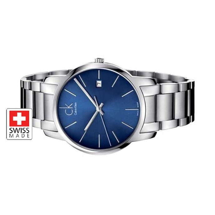 Calvin Klein City Blue Dial Silver Steel Strap Watch for Men - K2G2G14N Buy Now By Calvin Klein